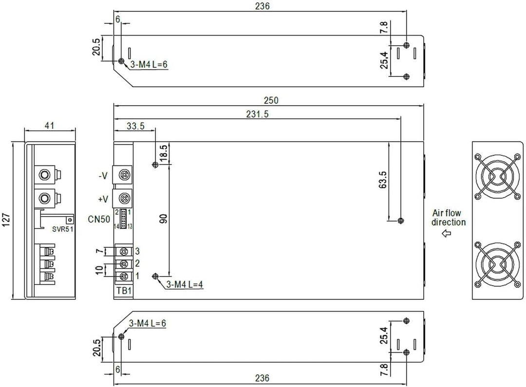 Mean Well RSP-750-12 AC-DC Netzteil mit einzelnem Ausgang, RSP-750-12