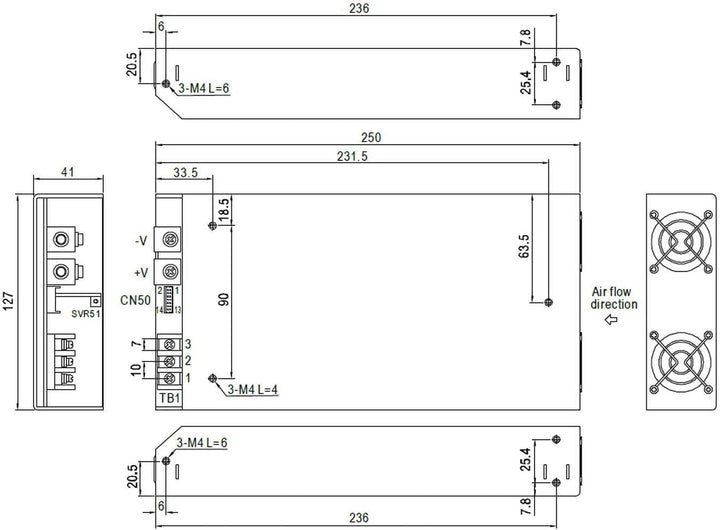 Mean Well RSP-750-12 AC-DC Netzteil mit einzelnem Ausgang, RSP-750-12