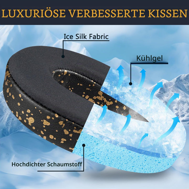 SOULWIT Kühlgel Ersatzpolster Ersatz Ohrpolster für Sennheiser PXC480, PXC550, PXC 550-II, MB660 UC,