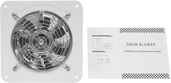 Axialventilator 190 mm 220m³/h Wandlüfter Ventilator Wandmontage Fensterlüfter Abluftgebläse zur Lüf