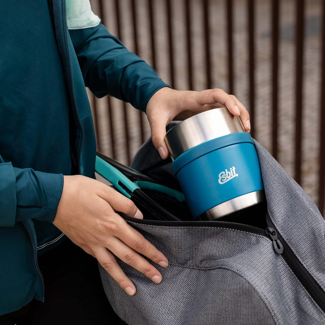 Esbit Thermobehälter Sculptor für Essen - Warmhaltebehälter 1000 ml in Polar Blue - aus Edelstahl fü
