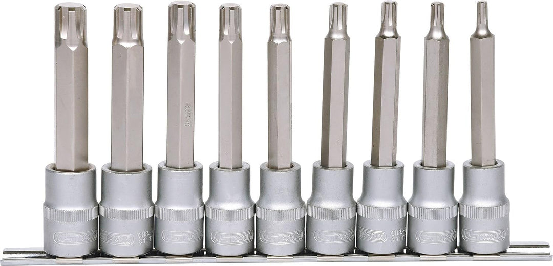 KS Tools 911.1335 1/5,1 cm Ribe Bit Stecknuss, 9, M5-M14 (2102