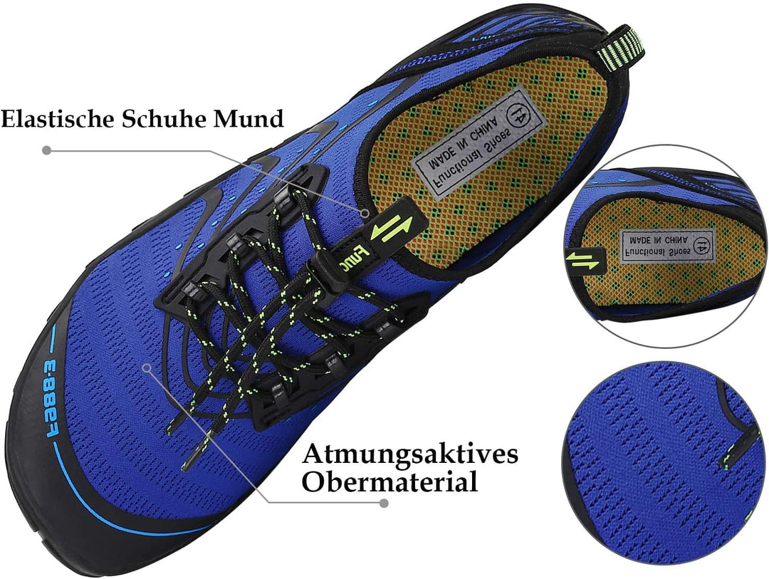 SAGUARO Badeschuhe für Herren Damen - 7/9 Drainagelöcher Schnelltrocknende rutschfest, Gr 35-48 38 E