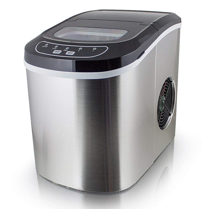 Eiswürfelmaschine Eiswürfelbereiter Eiswürfel Ice Maker EIS Maschine Icemaker (Edel Stahl)