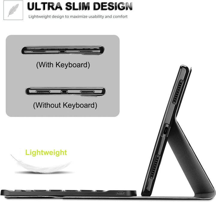 Wineecy Tastatur Hülle für Xiaomi Redmi Pad SE 11 Zoll 2023 Tablet, Slim Schutzhülle mit Magnetisch