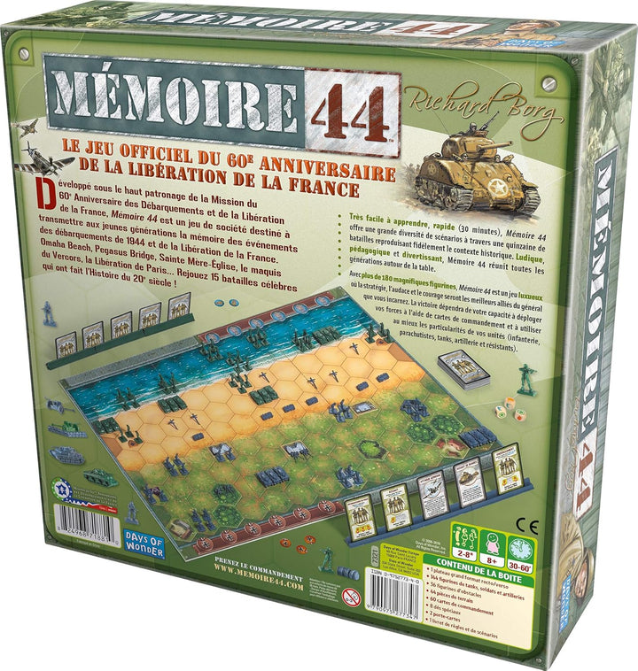 Asmodee – Strategiespiel – Speicher 44 – Verlängerung Memoir '44, Memoir '44
