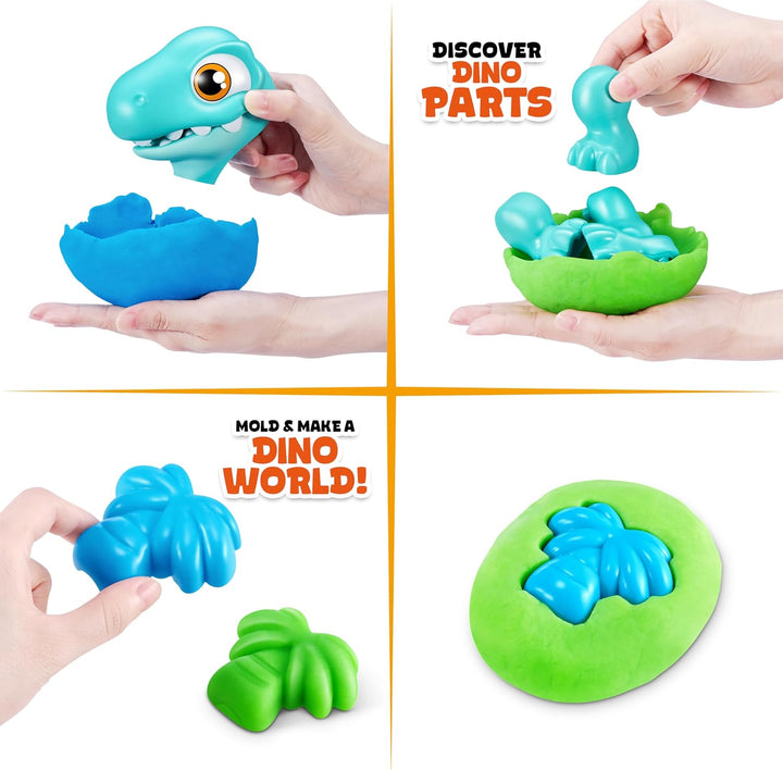 Smashers Junior Dino Dig Large Egg, Brontosaur, by ZURU 18+ Surprises, Dinosaur Preschool Toys, Buil