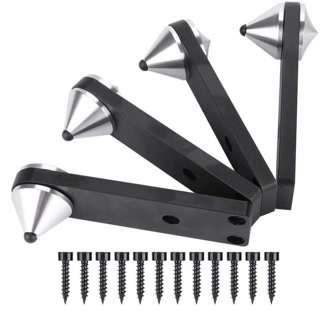 4 Stücke Lautsprecher Spikes Aluminium Spike Absorber Isolation Lautsprecher Spike Ständer,Stossfest