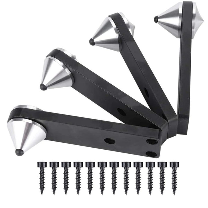 4 Stücke Lautsprecher Spikes Aluminium Spike Absorber Isolation Lautsprecher Spike Ständer,Stossfest