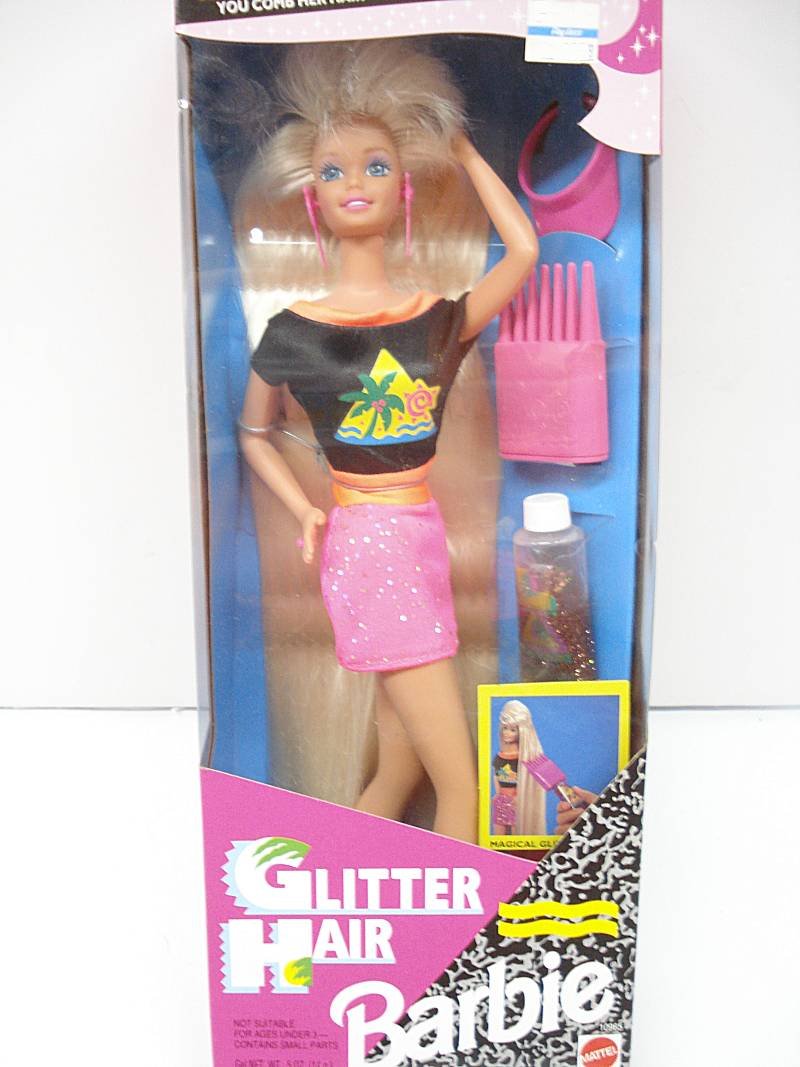 Glitter Hair Barbie 1993 Blonde Hair