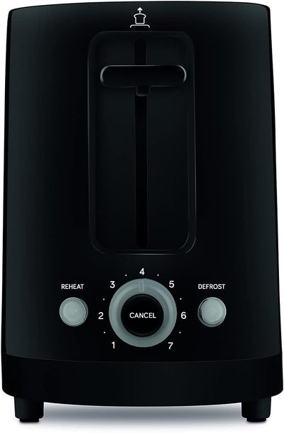 Ufesa TT7465 PLUS NEO Toaster, 900 W, 7 Toaststufen, Auftau- und Aufwärmfunktion, Schwarz, PLUS NEO