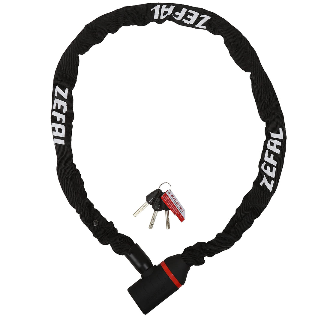 Kettenschloss ZEFAL K-TRAZ M14 (8 mm x 80 cm) Schwarz, Schwarz