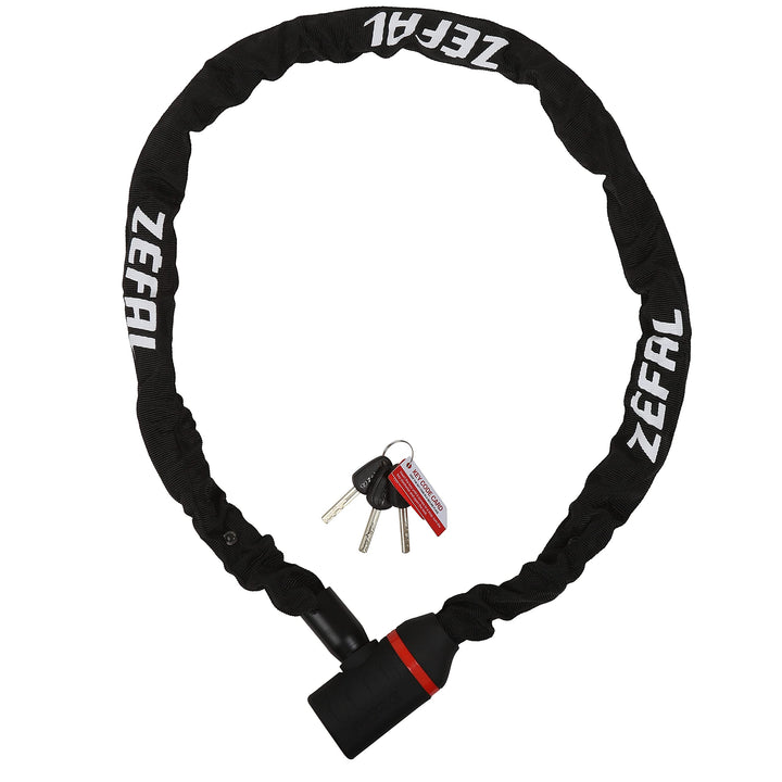Kettenschloss ZEFAL K-TRAZ M14 (8 mm x 80 cm) Schwarz, Schwarz