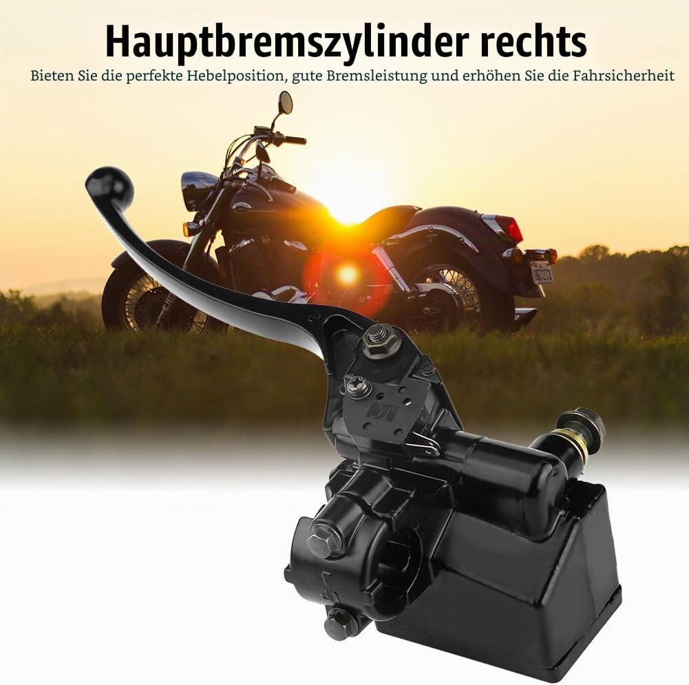 Keenso Motorrad Hauptbremszylinder, Motorrad Bremszylinder 22mm Lenker Hydraulik Bremszylinder Kuppl