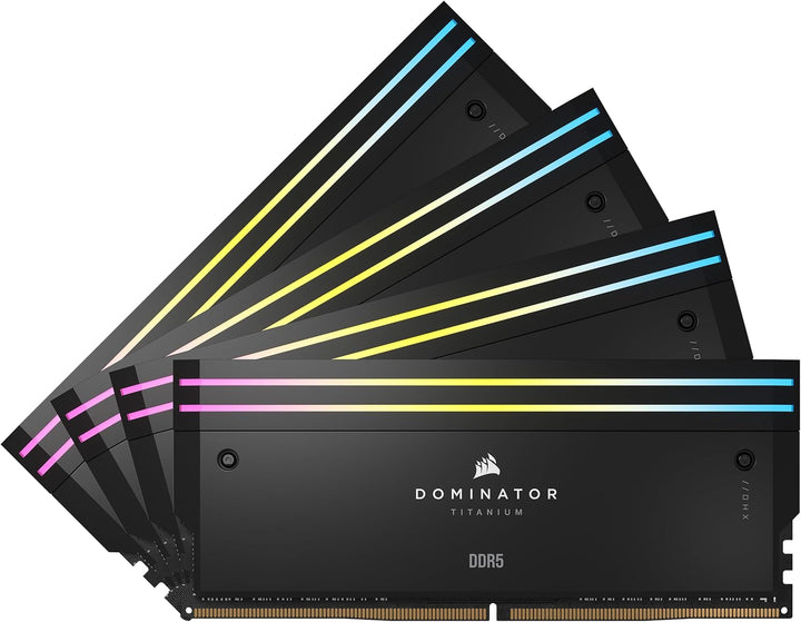 CORSAIR Dominator Titanium RGB DDR5 RAM 64GB (4x16GB) DDR5 6400MHz CL32 Intel XMP iCUE-Kompatibler C