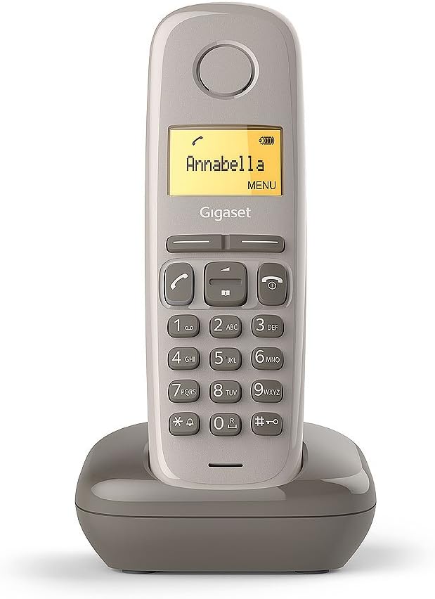 Gigaset - Schnurloses Festtelefon DECT/GAP Solo Ohne Anrufbeantworter grau, Solo Ohne Anrufbeantwort