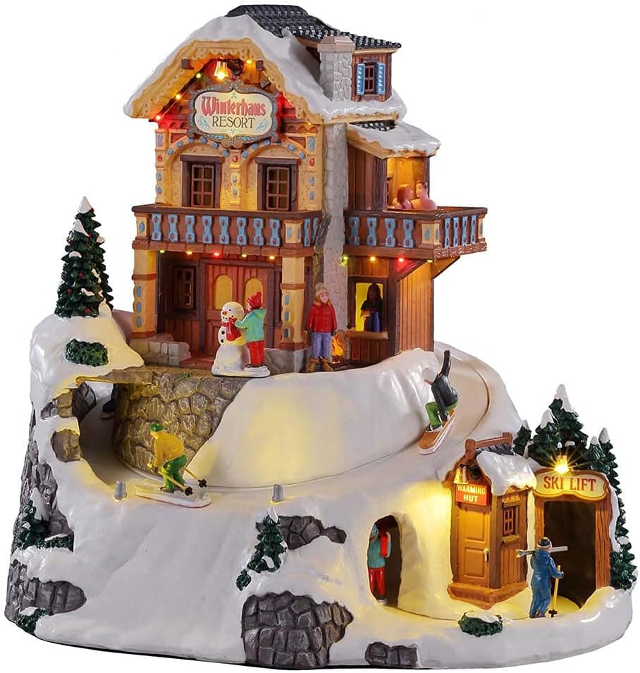 Lemax 15735-UK Vail Village Sights & Sounds: Winterhaus Resort