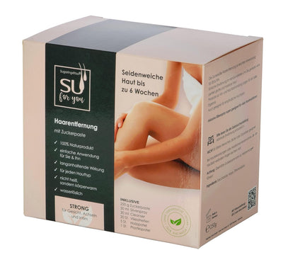 Sugaring4You +1 Zuckerpaste Beauty-Set zur sanften Haarentfernung | Für Intim und Achseln (feste Haa