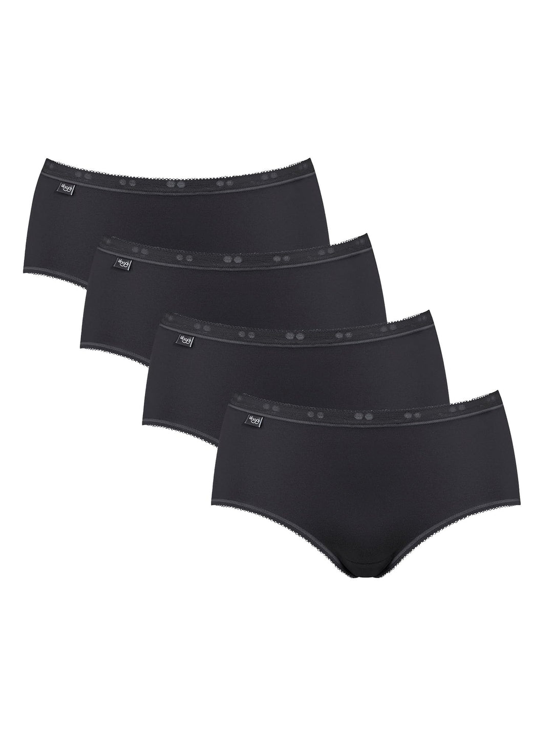 Sloggi Damen Slip (4er Pack) 48 Schwarz, 48 Schwarz
