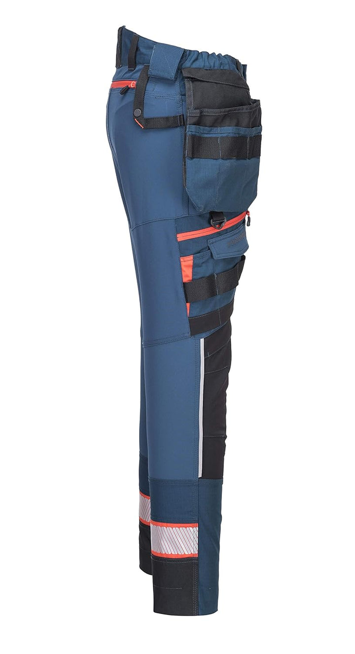Portwest DX4 Bundhose mit abnehmbaren Holstertaschen, Grösse: 28, Farbe: Metro Blau, DX440MBR28 28 M