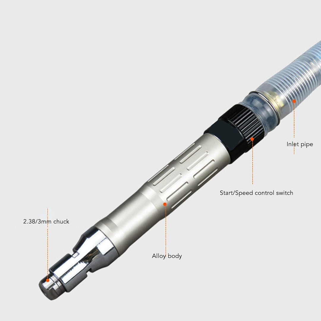 Micro Stabschleifer Druckluft, 70000rpm Bleistiftschleifer Druckluftschleifer Geradschleifer,3 Mm 1/