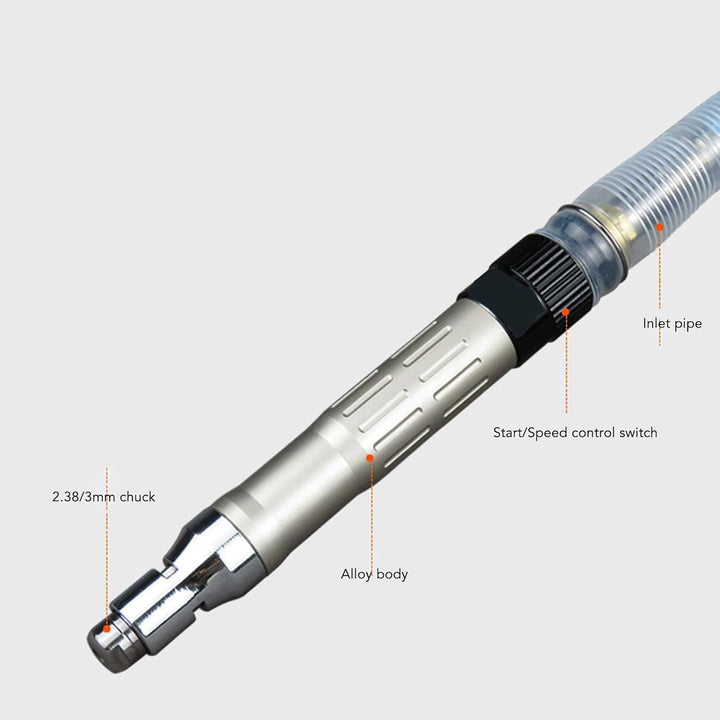 Micro Stabschleifer Druckluft, 70000rpm Bleistiftschleifer Druckluftschleifer Geradschleifer,3 Mm 1/