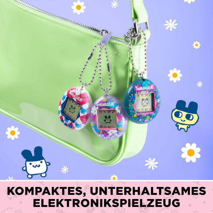 Bandai - Tamagotchi - Tamagotchi Original - Argyle Heart - Elektronisches virtuelles Tier mit Farbdi
