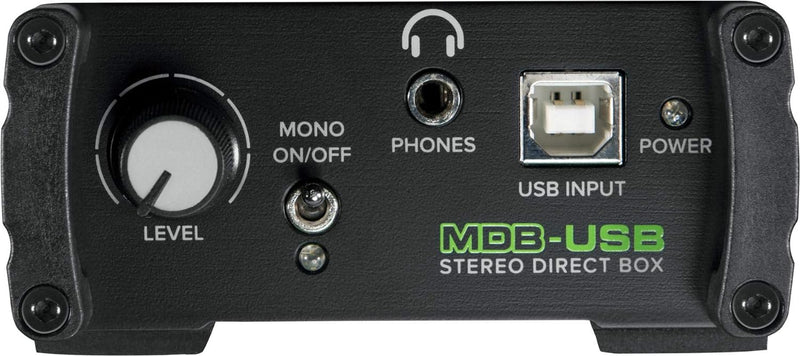 MACKIE MDB-USB Stereo Direct Box schwarz, USB