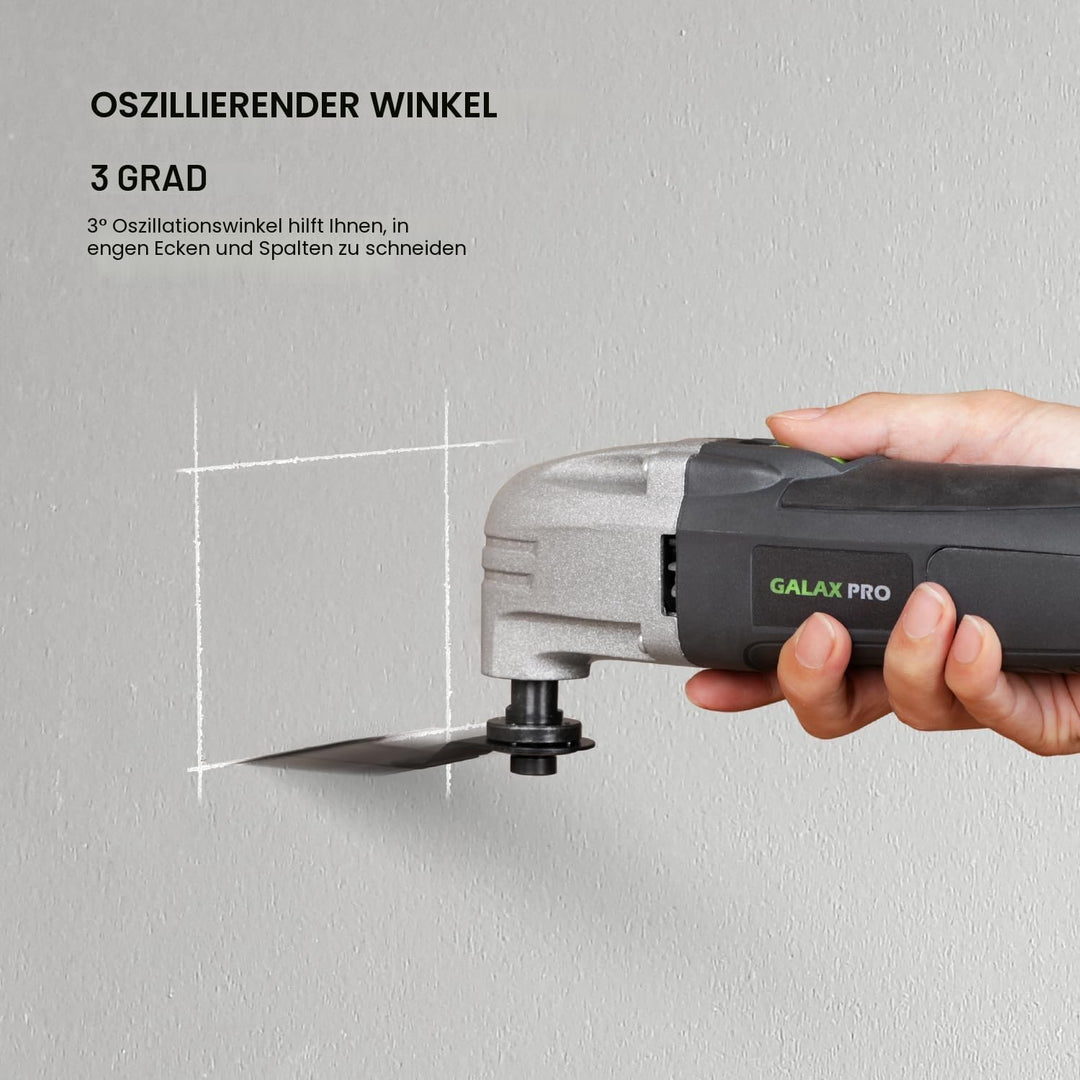 GALAX PRO 180W oszillierendes Multifunktionswerkzeug, 22000 OPM, 3 Grad Oszillationswinkel mit 3 Säg