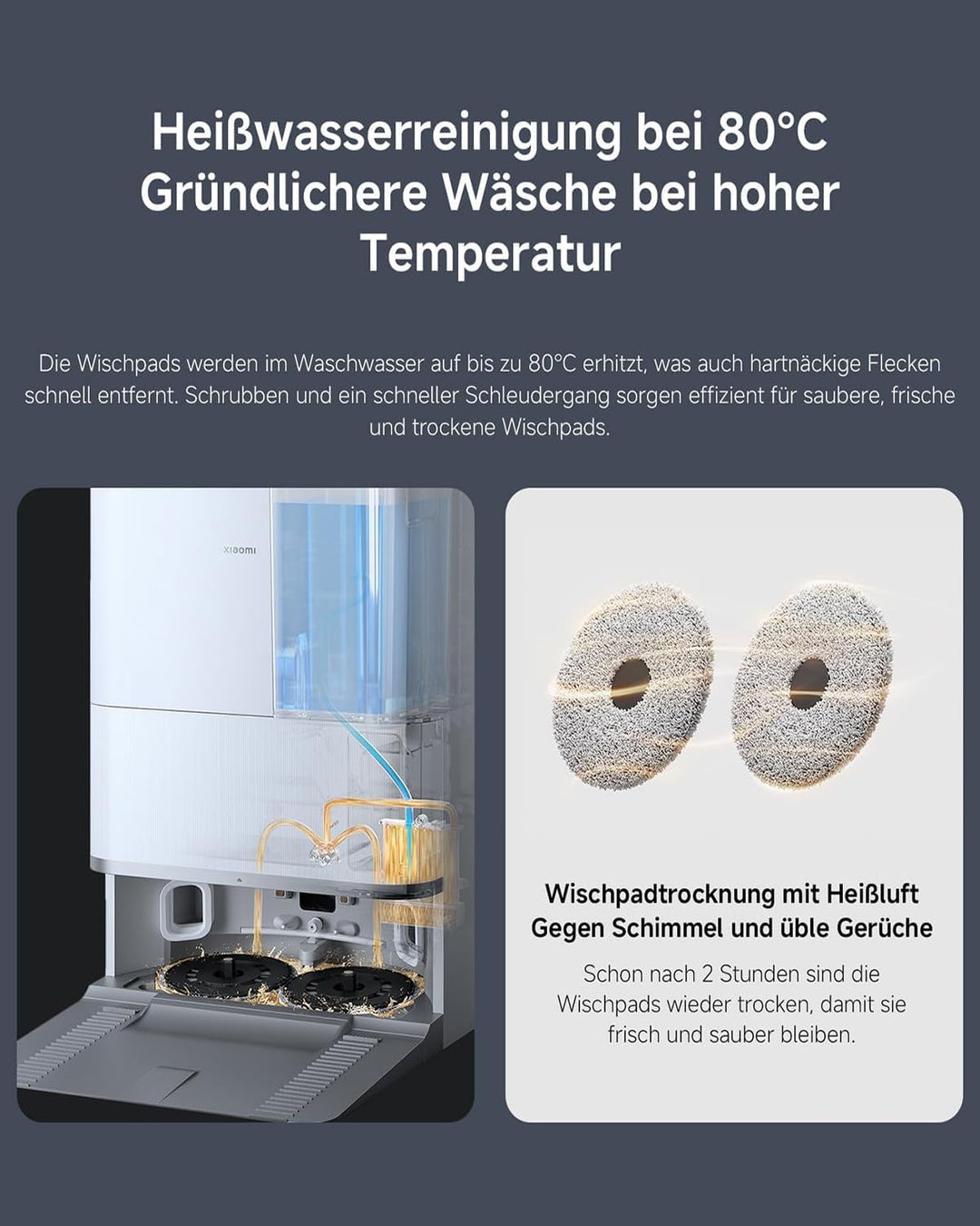 XIAOMI Robot Vacuum 5 Pro - Saugroboter mit Wischfunktion – Staubsauger Roboter ，dToF Smart Retracta