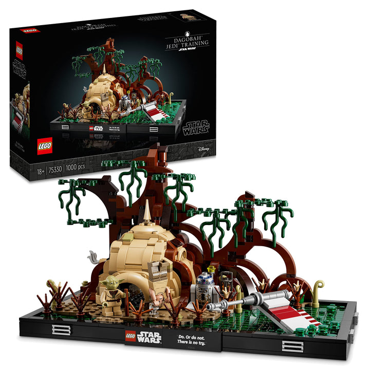LEGO 75330 Star Wars Dagobah Jedi Training Diorama Set für Erwachsene, mit Yoda, R2-D2 und Luke Skyw