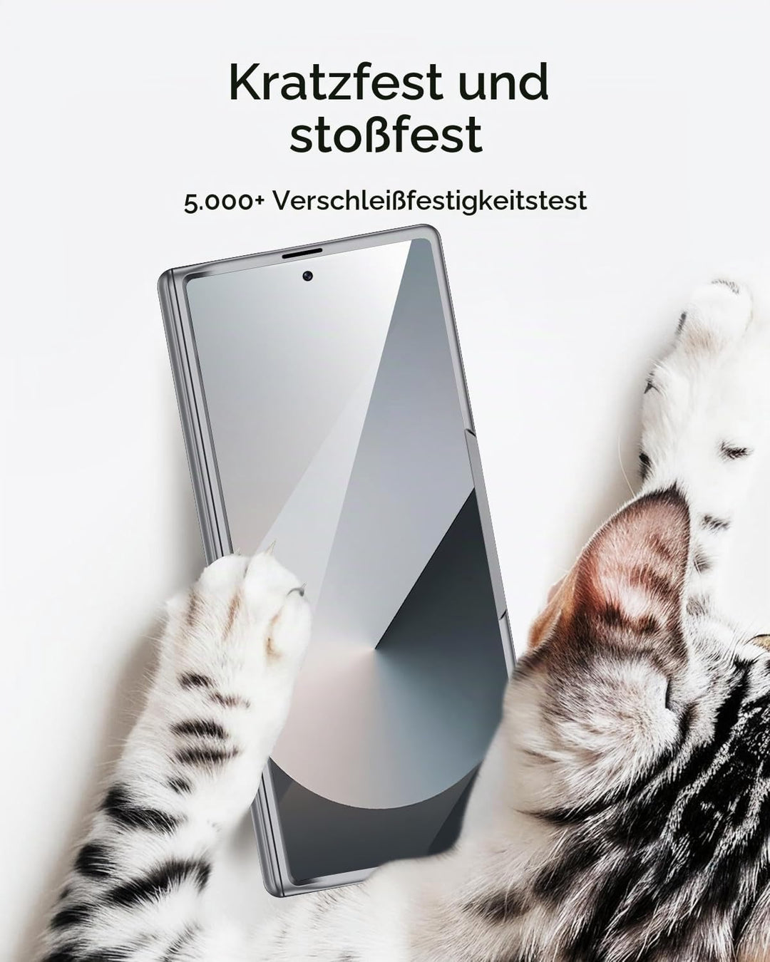 Miimall Kompatibel mit Samsung Galaxy Z Fold 7 Hülle mit Displayschutz Anti-SPY, [Magnetischer Schar