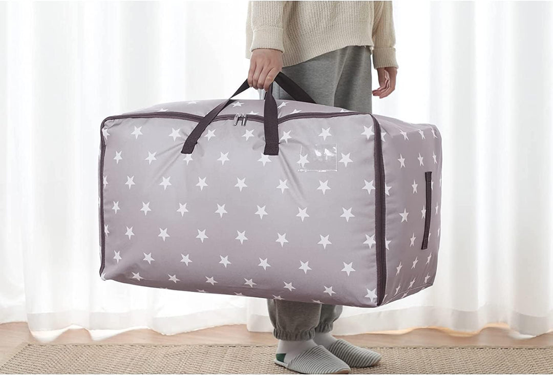 DOKEHOM 3 Stück 105L Extra Grossen Kleiderständer Unterbettkommoden, Faltbare Organisator-Beutel für