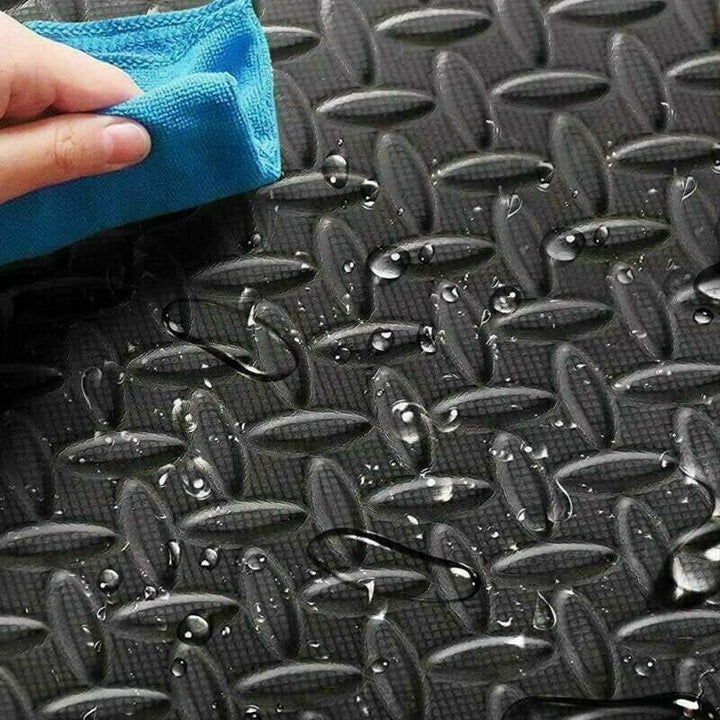 Ineinandergreifende weiche Schaumstoff-Bodenmatte, Eva-Puzzle-Gummifliesen, rutschfestes Gummikissen