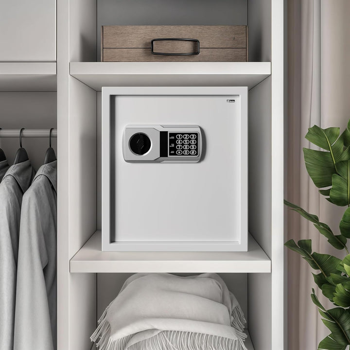 DEUBA® XXL elektr. Tresor 35x40x40cm 4mm Türstärke Doppelstahlbolzen Innenbeleuchtung inkl. Montagem
