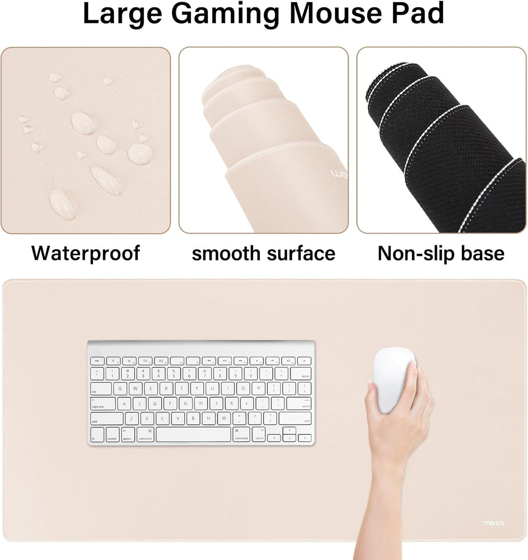 MOSISO Schreibunterlage Matte Tastatur Mauspad Set, 4-in-1 Ergonomisches Mousepad&Tastatur Handgelen