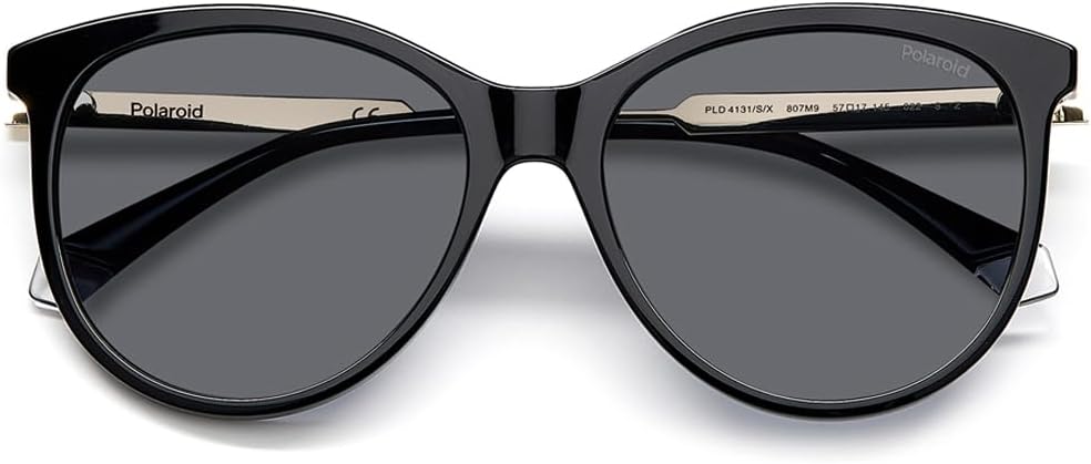 Polaroid Unisex Sunglasses 57 807/M9 Black, 57 807/M9 Black