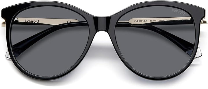 Polaroid Unisex Sunglasses 57 807/M9 Black, 57 807/M9 Black