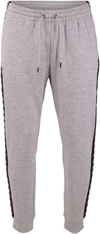 Kappa Unisex Leman Men, Sweat Pants, Regular Fit Trainingshose S High-rise Melange, S High-rise Mela