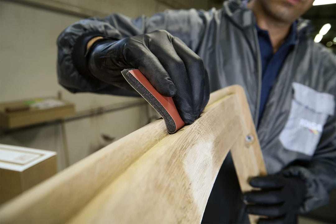 Indasa RHYNOSOFT PRECUT Rollen 115mm x 25m Körnung wählbar Schleifpapier Schleif Schwamm, Schleifbla