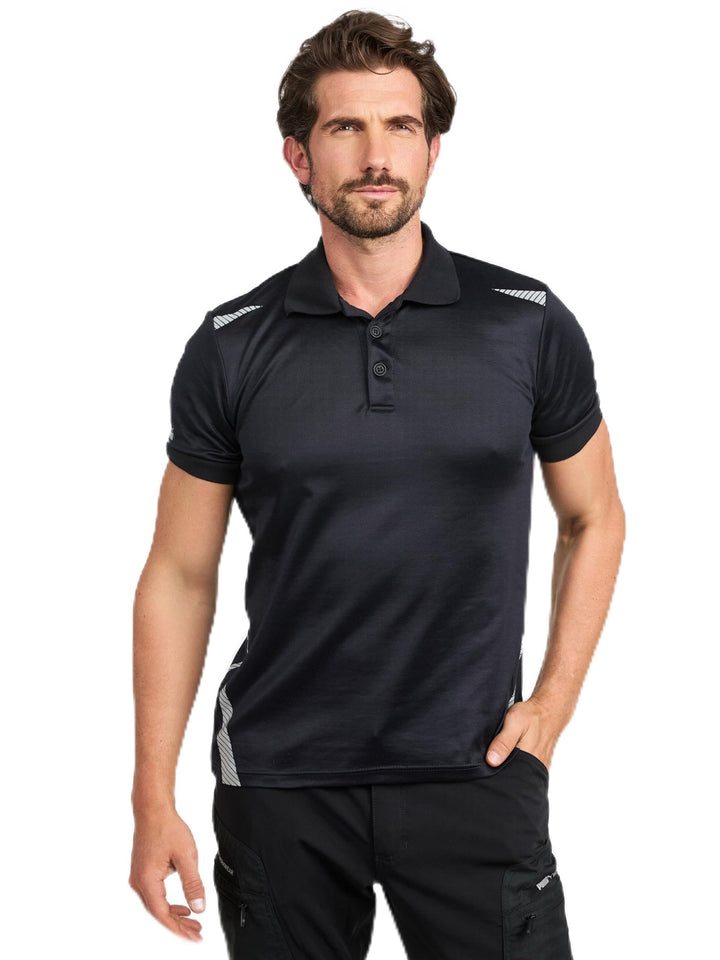 PUMA Workwear – Premium Poloshirt Herren – Funktionsshirt mit Reflektoren – Arbeitsshirt für Handwer