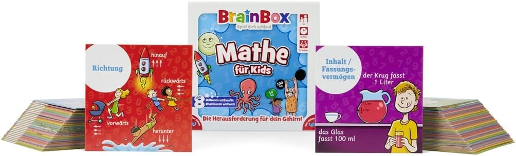 Brain 2094939 BOX 94939 - Lernspiel - Mathe für Kids, Spiel dich schlau - ab 1 Spieler, Dauer circa