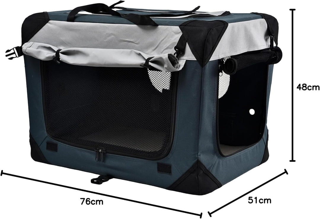 Dehner Lieblinge Transporttasche Brian für Hund oder Katze, ca. 76 x 51 x 48 cm, Polyester/Kuntstoff