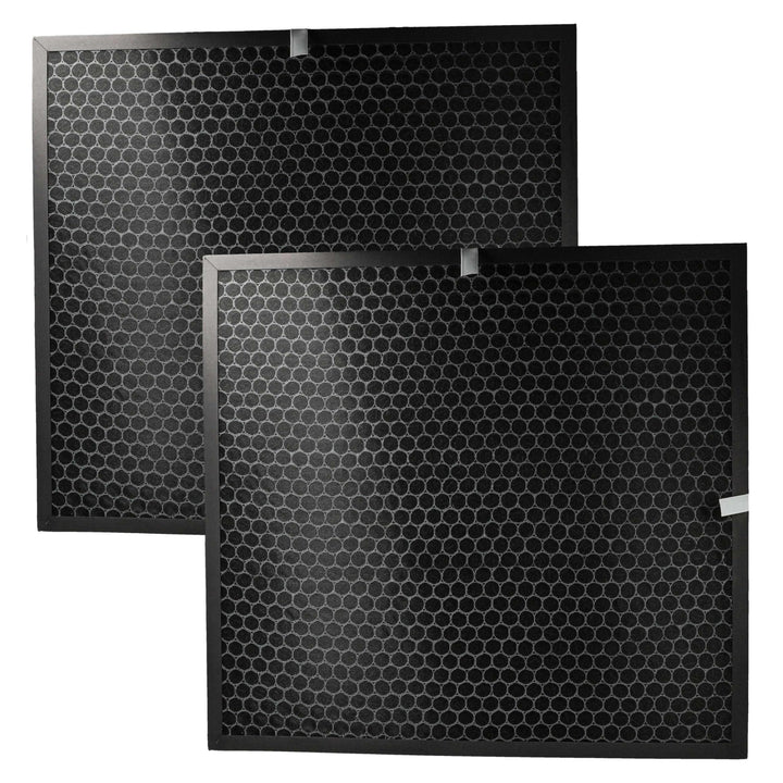 vhbw 2X Aktivkohlefilter kompatibel mit Lux Aeroguard 4 S Luftreiniger - Luftfilter Schwarz