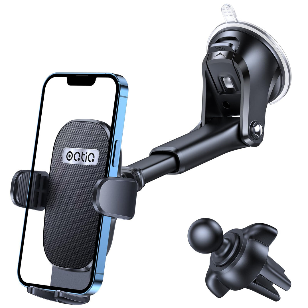 OQTIQ Handyhalterung Auto Saugnapf, Handyhalter Scheibe, 360° Drehbar Car Phone Holder Mount für Win