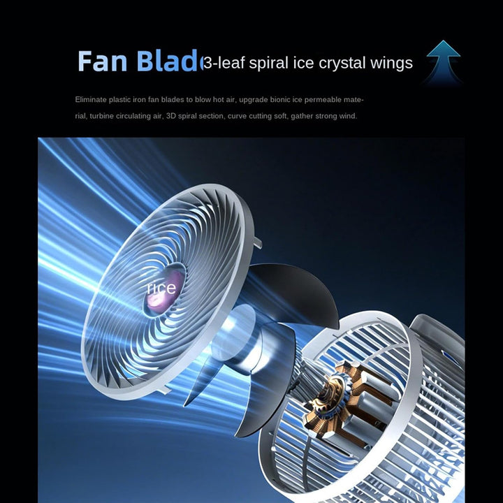 Oszillierender Stand Ventilator - 3 Höhenverstellbarer, 5 Geschwindigkeiten | Standventilator, Mit 8