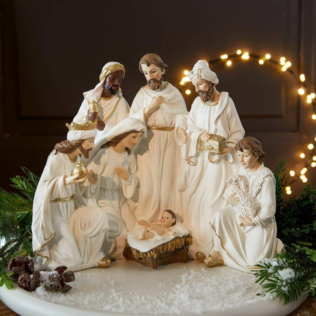 Loberon® Krippenfigur Kanem, feine Handbemalung, Weihnachtsgeschichte, Weihnachtsfiguren, Weihnachts