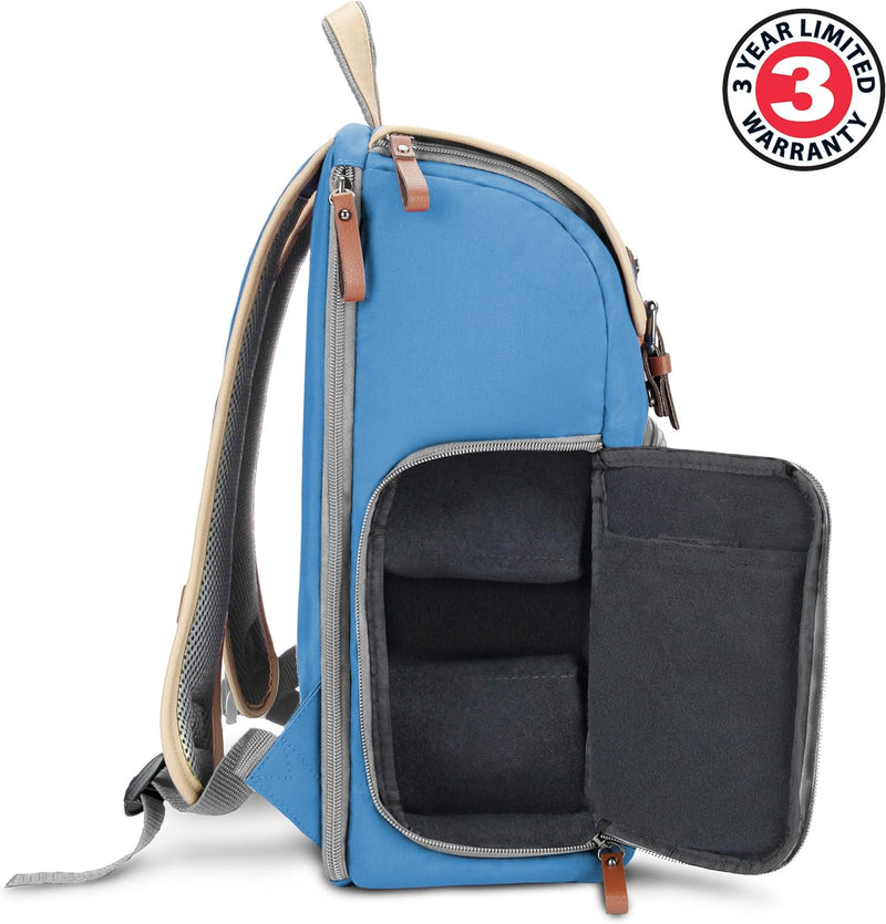 GOgroove Sac à Dos pour Appareil Photo Reflex Numérique avec Compartiment à Tablette, Séparateurs Mo