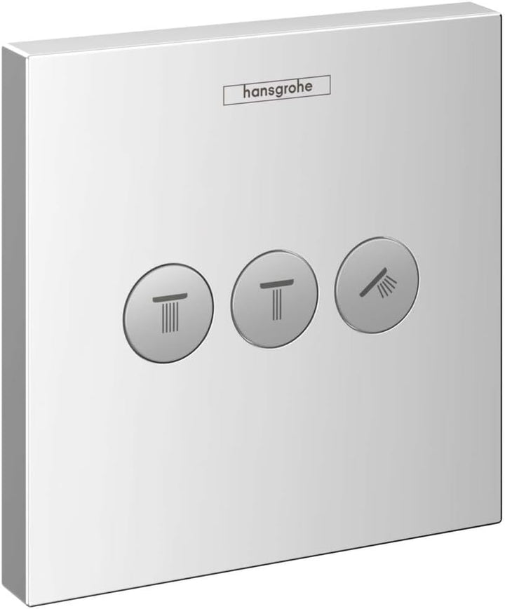 hansgrohe ShowerSelect Unterputz-Ventil, für 3 Funktionen, Chrom Chrom 3 Funktionen Ventil, Chrom 3