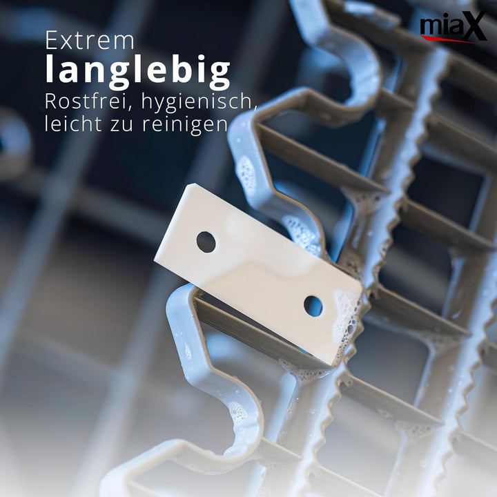 miaX Kochfeldschaber 2.0 mit automatischem Klingenwechsel & 21 Klingen | 18 Metallklingen, 3 Keramik